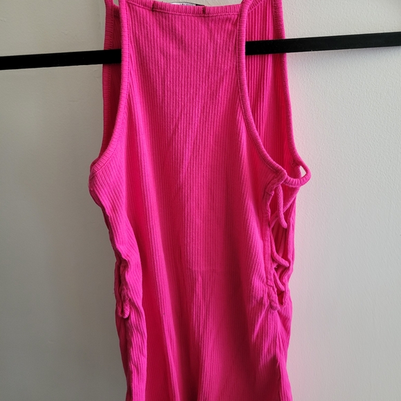 Pink Ribbed Women's Top - Picture 6 of 6
